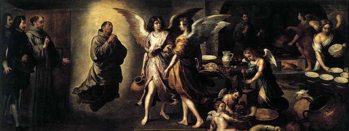 MURILLO, Bartolome Esteban Angels- Kitchen